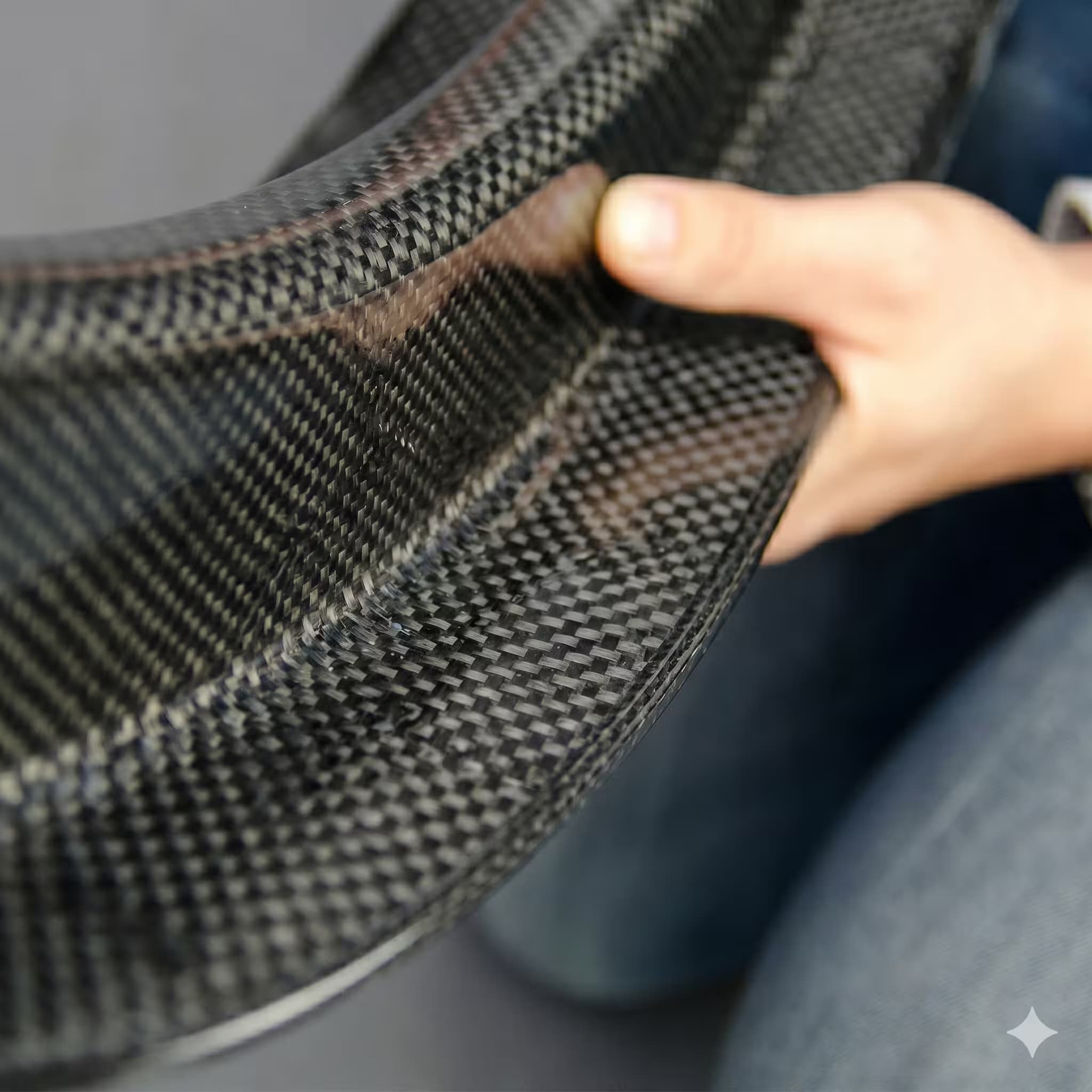Carbon prepreg layup by hand