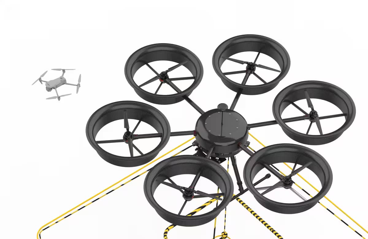 VERSUS hexacopter, close-up render