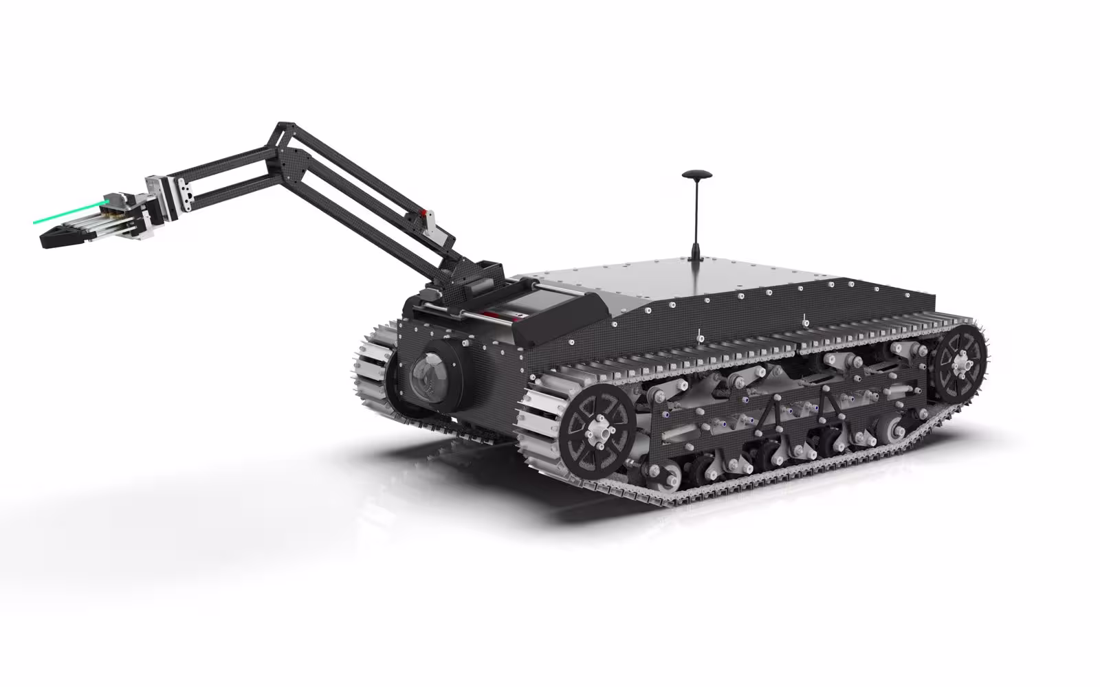 Ground UAV with robotic arm